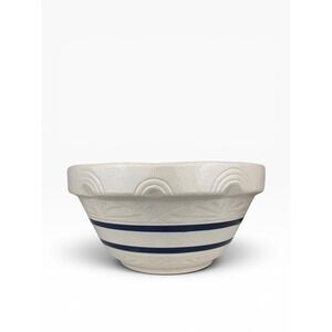 Robinson Ransbottom Blue Stripe Mixing Bowl 14" 8Qt Williamsburg Large Farmhouse